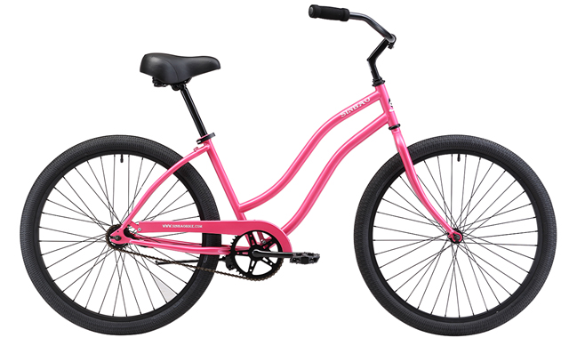 BEACH BIKE WOMAN