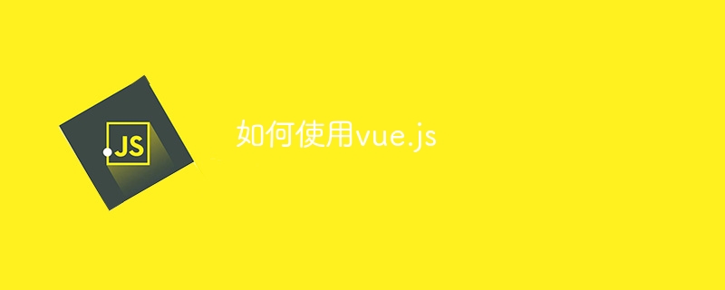 如何使用vue.js