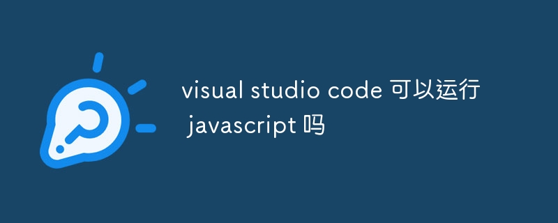 visual studio code 可以运行 javascript 吗