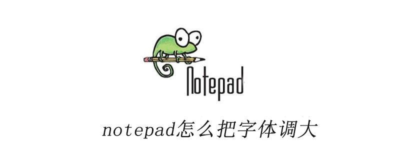 notepad怎么把字体调大