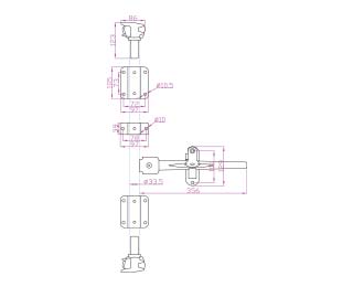 外装型（简易手柄） MG-W005 （铁 ）