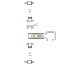 外装型（简易手柄） MG-008 （铁 ）