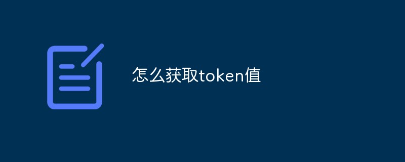 怎么获取token值