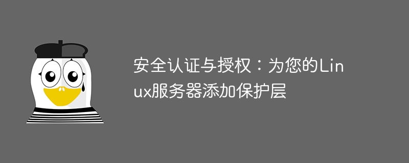 安全认证与授权：为您的linux服务器添加保护层