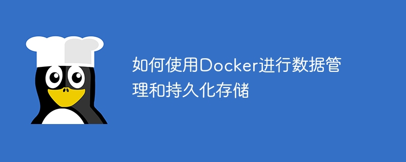 如何使用Docker进行数据管理和持久化存储