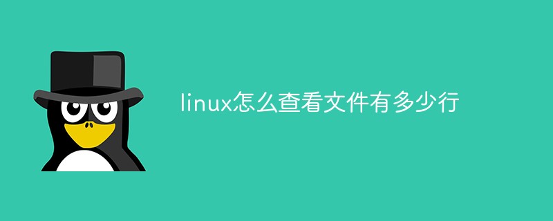 linux怎么查看文件有多少行