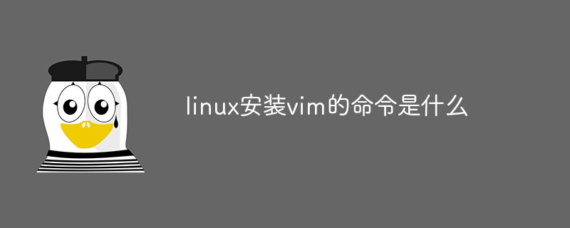 linux安装vim的命令是什么