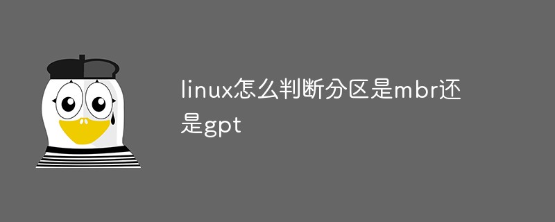 linux怎么判断分区是mbr还是gpt