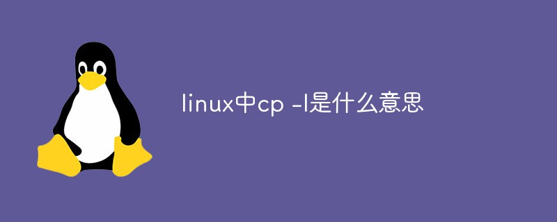 linux中cp -l是什么意思