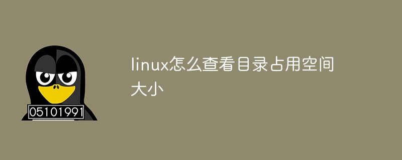 linux怎么查看目录占用空间大小