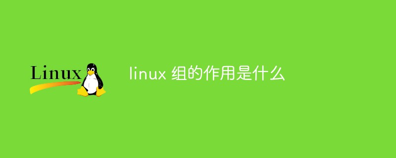 linux 组的作用是什么