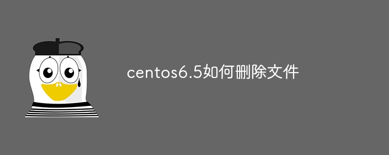 centos6.5如何删除文件