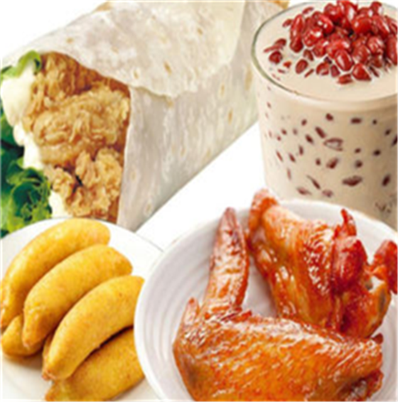 爱吸奶茶炸鸡汉堡