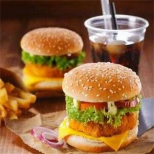 美特基炸鸡汉堡