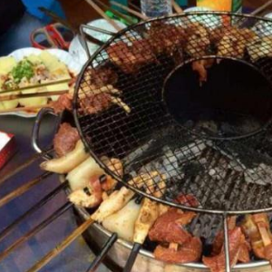 大牙签火盆烧烤