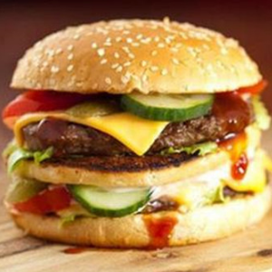 饱食节炸鸡汉堡