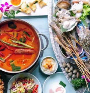 汉明海鲜自助火锅