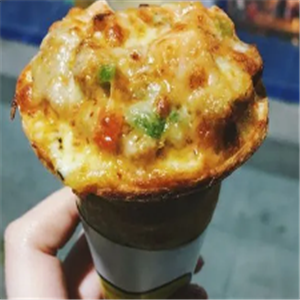 啡尝棒手握披萨