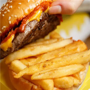 豪横的大叔炸鸡汉堡