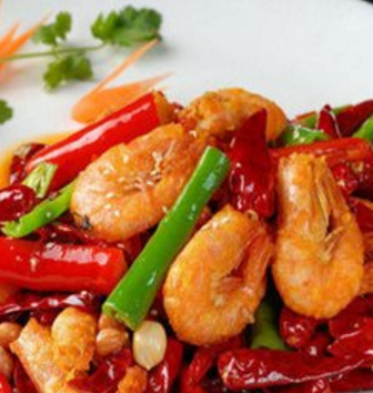 虾湖鱿香辣虾