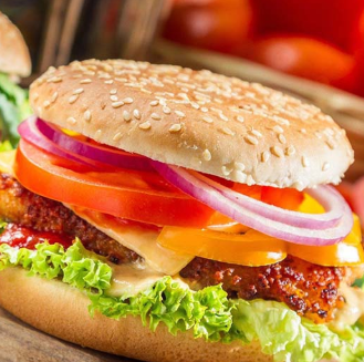 澳客100炸鸡汉堡