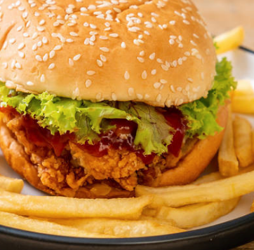 喵喵左手猫炸鸡汉堡