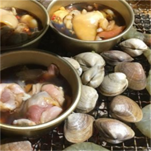 釜御山铁桶海鲜烧烤小吃