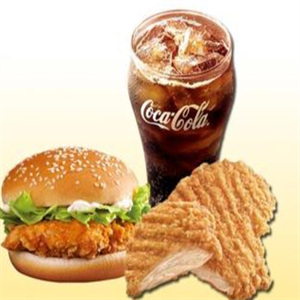 麦品基鸡排汉堡