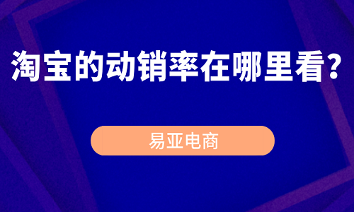 淘宝的动销率在哪里看？