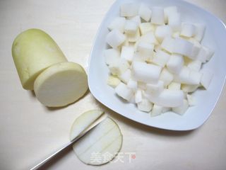 简简单单做---------韩式辣萝卜块的做法步骤：1