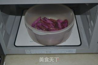 健康零食【紫薯条】的做法步骤：3