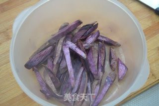 健康零食【紫薯条】的做法步骤：4