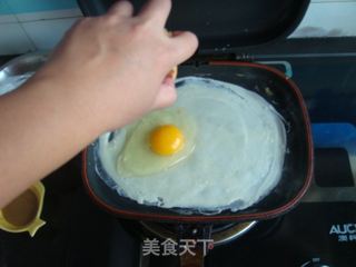美味的鸡蛋煎饼的做法步骤：4