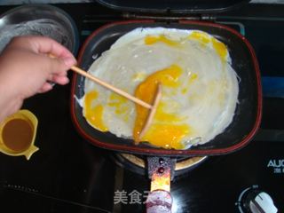 美味的鸡蛋煎饼的做法步骤：5