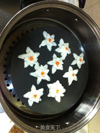 亲子创意儿童餐：鱼螃蟹乌龟面包&荷花肉饼蒸蛋&结满果子的树的做法步骤：23