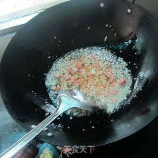 火腿蒜香炸酱的做法步骤：7