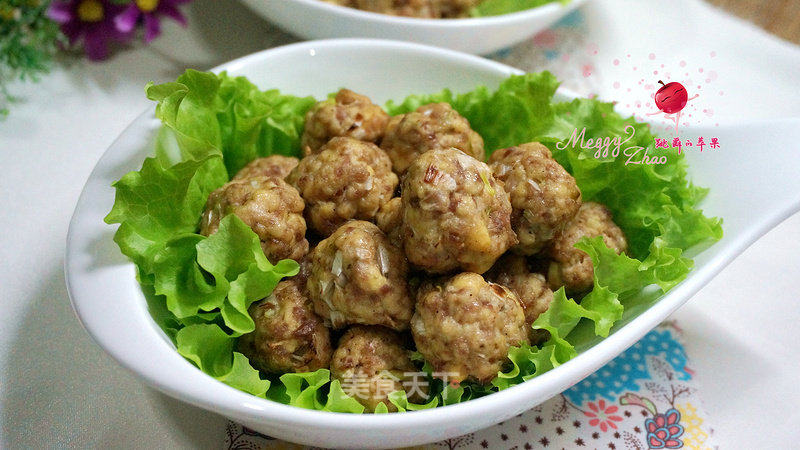 空气炸锅版豆腐牛肉丸子