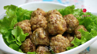 空气炸锅版豆腐牛肉丸子的做法步骤：11