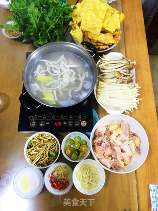 椰子鸡火锅的做法步骤：7
