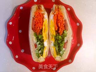 简易早餐—三明治的做法步骤：8
