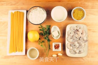 家常奶油鲜虾意面的做法步骤：1