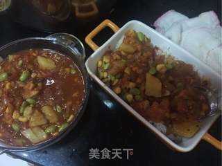 焗什锦海鲜饭的做法步骤：8