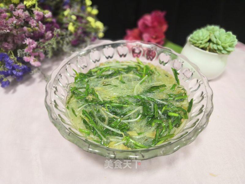 韭菜银牙汤