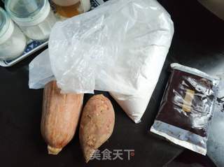 红薯南瓜双拼饼的做法步骤：1
