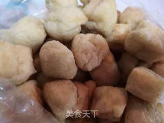 豌豆苗油面筋汤的做法步骤：3