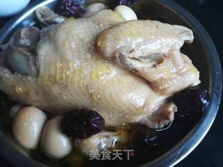红枣桂圆莲子炖鸡的做法步骤：9