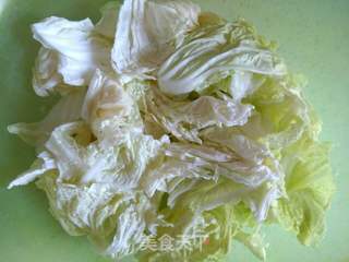 午餐肉白菜炖粉丝的做法步骤：3