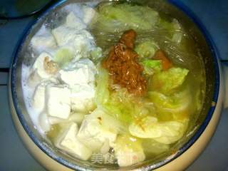 麻酱味白菜豆腐汤的做法步骤：12