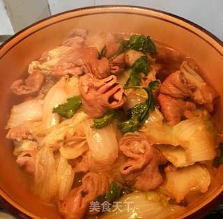 白菜炖大肠的做法步骤：11