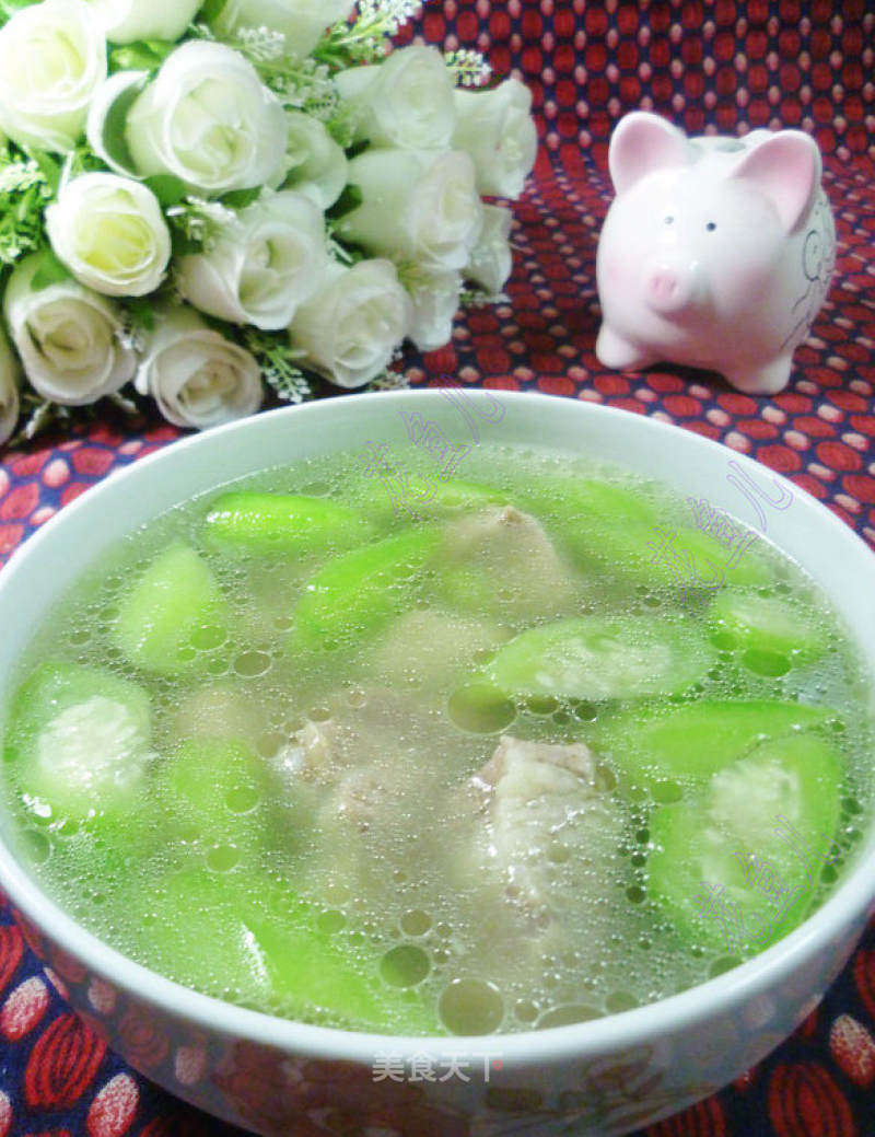 毛豆丝瓜排骨汤